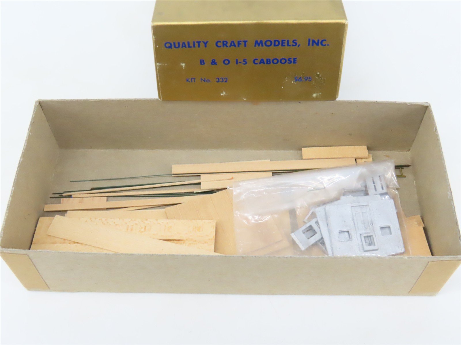 HO Scale Quality Craft Models Kit 332 B&O Baltimore & Ohio Railroad Caboose