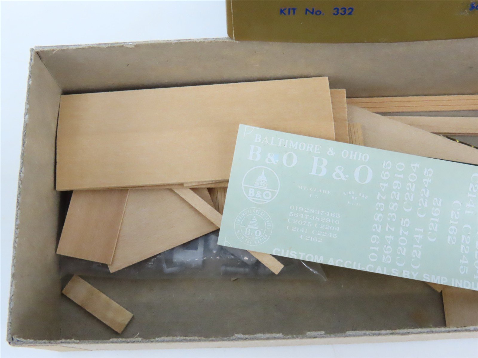 HO Scale Quality Craft Models Kit 332 B&O Baltimore & Ohio Railroad Caboose