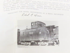 HO Scale Quality Craft Models Kit 317 PRR Pennsylvania Railroad Caboose