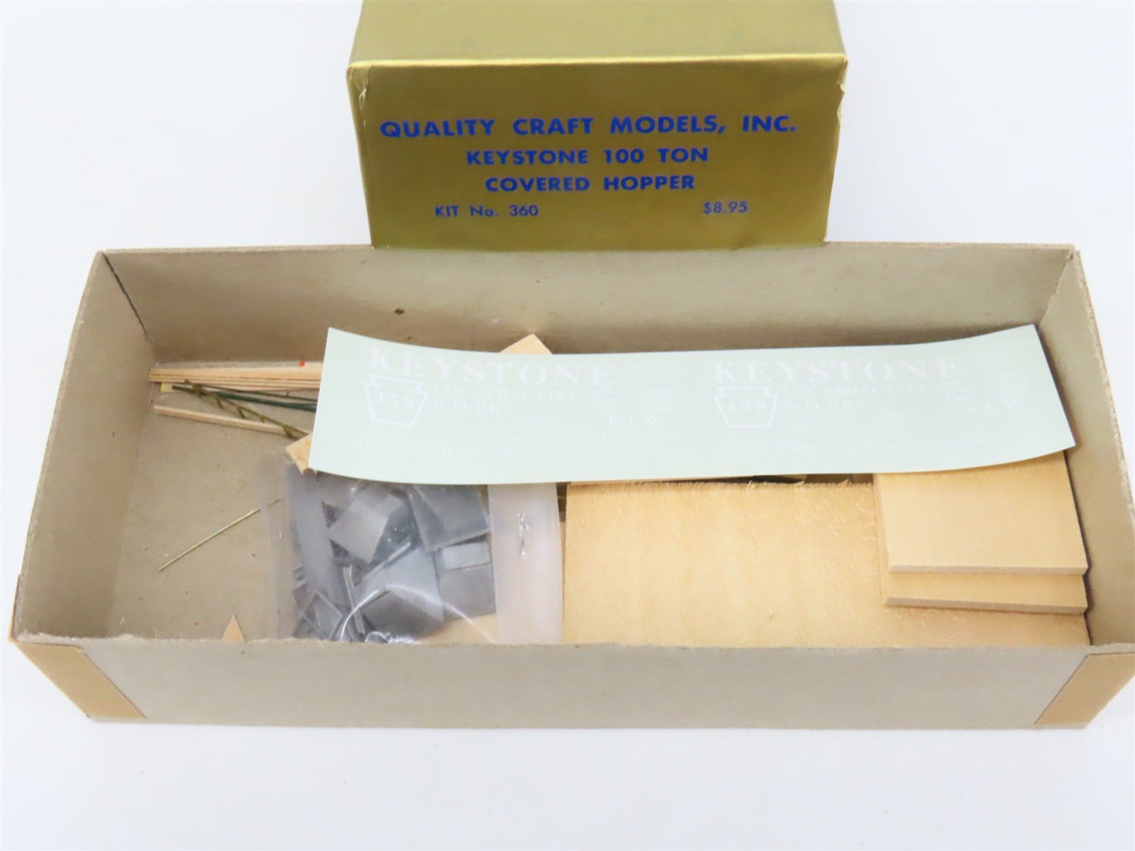 HO Scale Quality Craft Models Kit 360 KLW Keystone Locomotive Works Hopper #159
