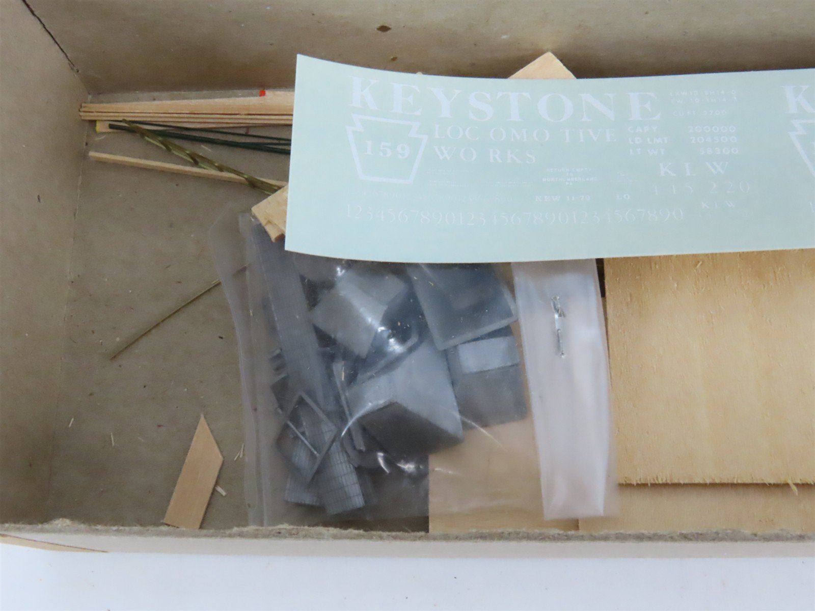 HO Scale Quality Craft Models Kit 360 KLW Keystone Locomotive Works Hopper #159