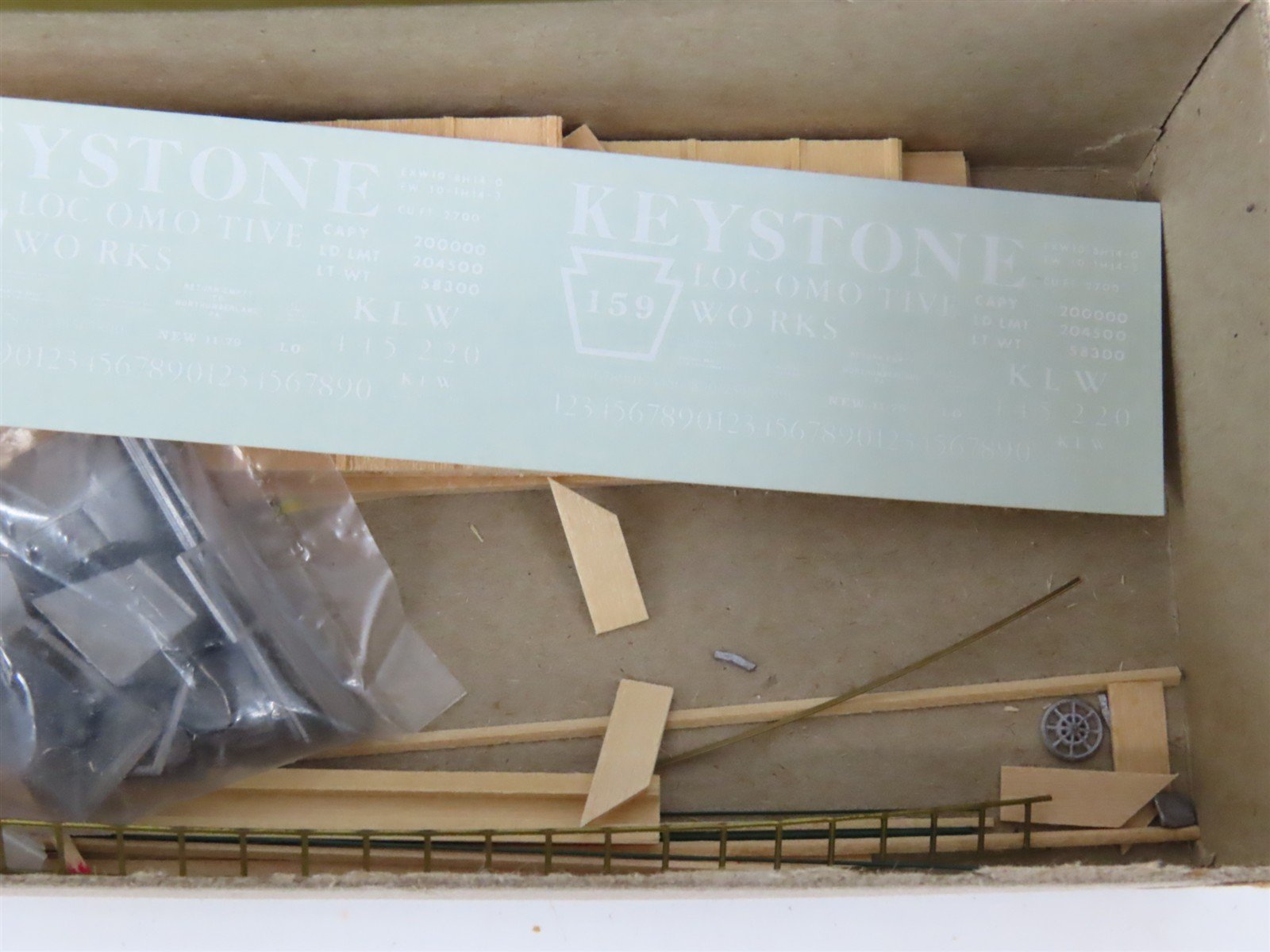 HO Scale Quality Craft Models Kit 360 KLW Keystone Locomotive Works Hopper #159