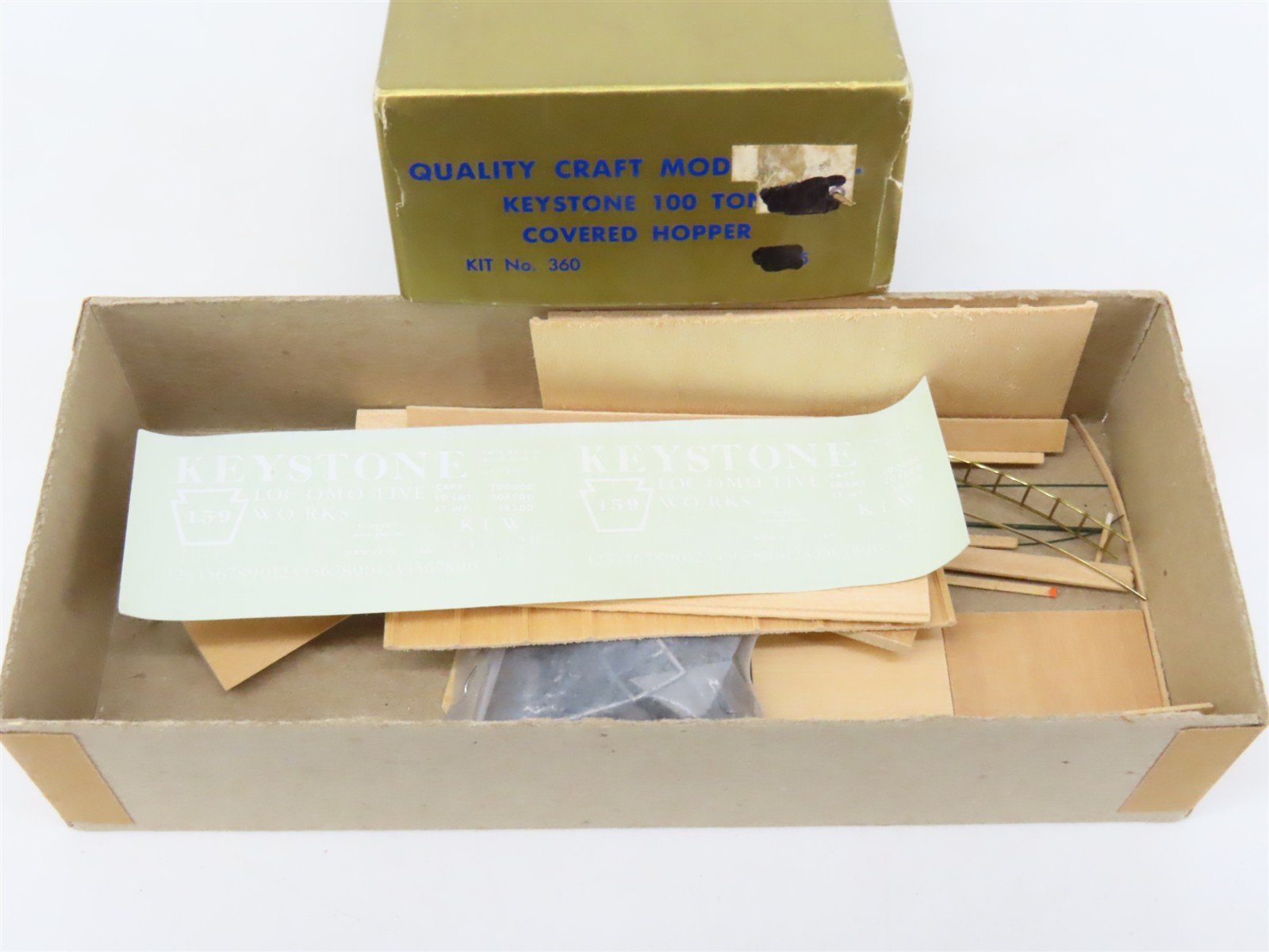HO Scale Quality Craft Models Kit 360 KLW Keystone Locomotive Works Hopper #159