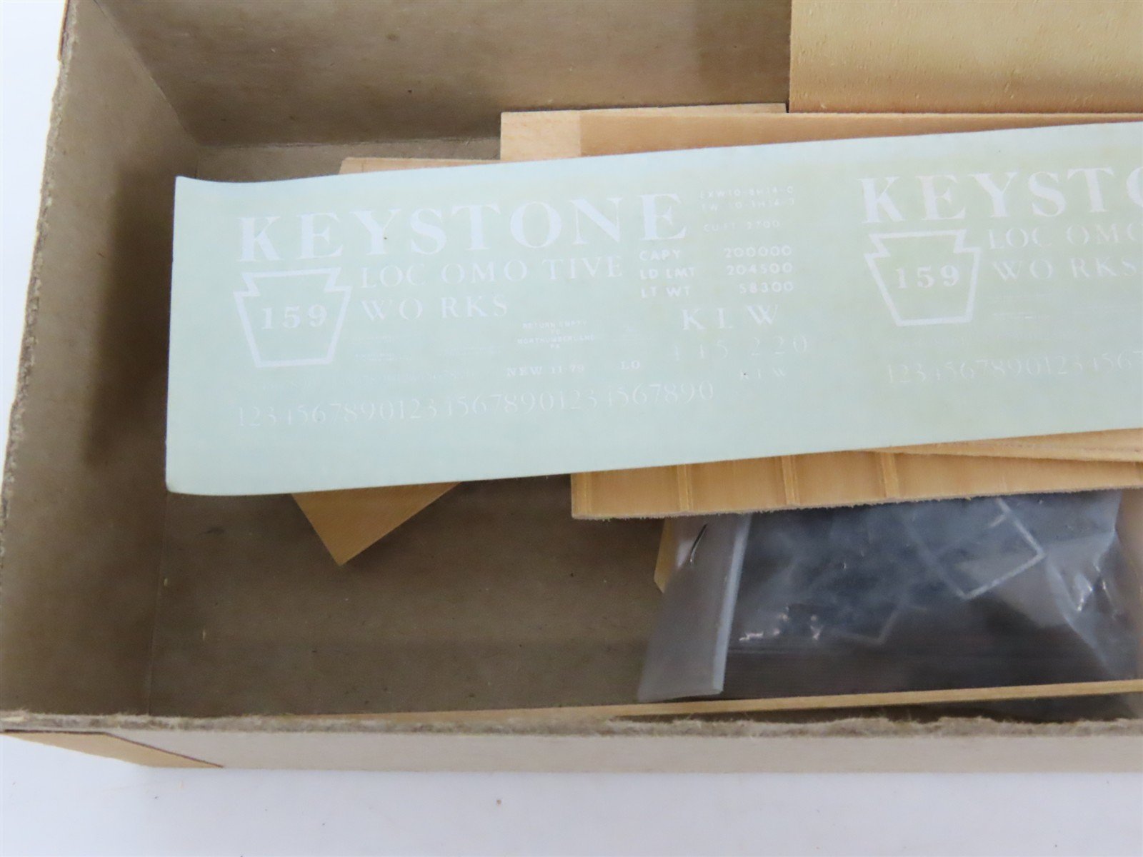 HO Scale Quality Craft Models Kit 360 KLW Keystone Locomotive Works Hopper #159