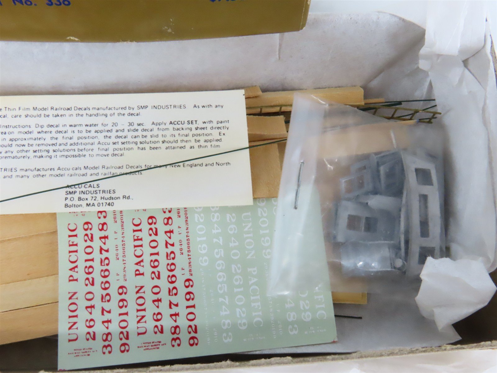 HO Scale Quality Craft Models Kit 336 UP Union Pacific Railroad Caboose