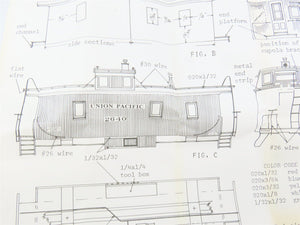 HO Scale Quality Craft Models Kit 336 UP Union Pacific Railroad Caboose