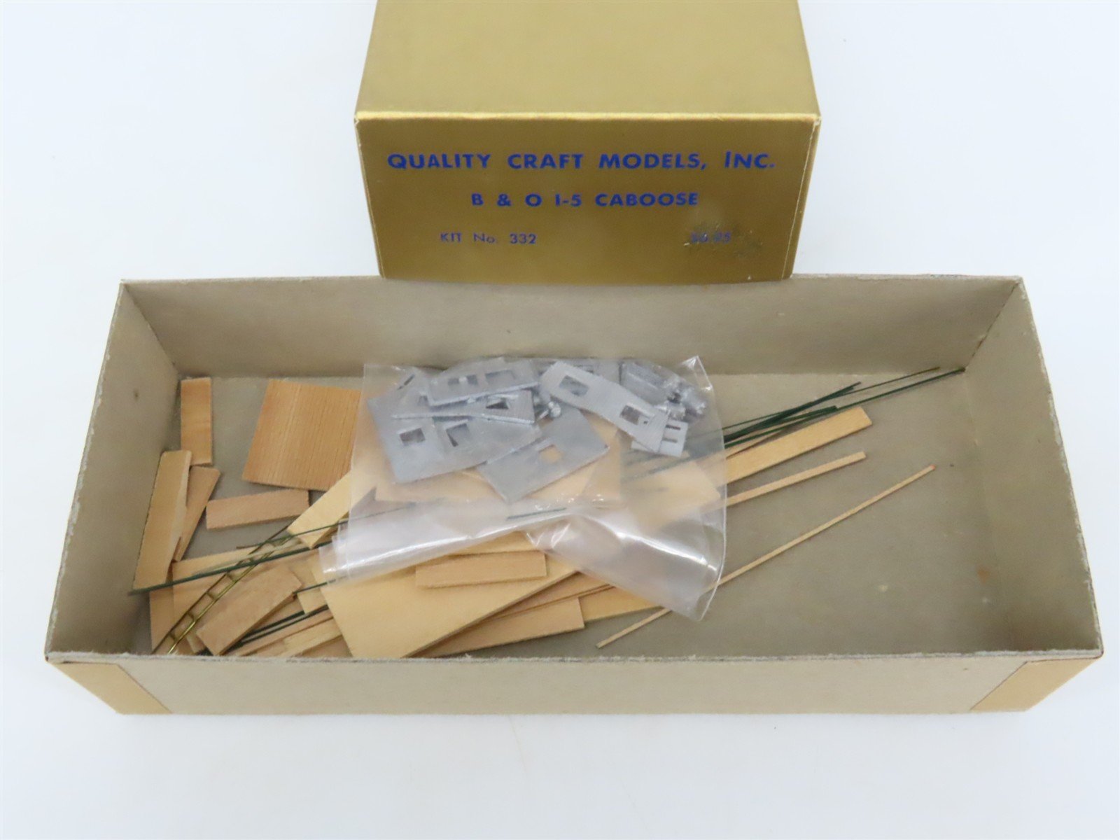 HO Scale Quality Craft Models Kit 332 B&O Baltimore & Ohio Railroad Caboose