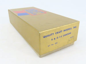 HO Scale Quality Craft Models Kit 332 B&O Baltimore & Ohio Railroad Caboose