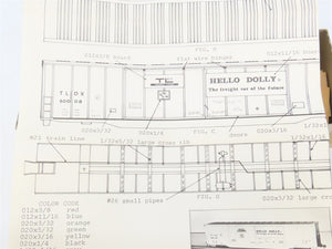 HO Scale Quality Craft Models Kit T-4 TLDX Hello Dolly 70' Box Car #60008
