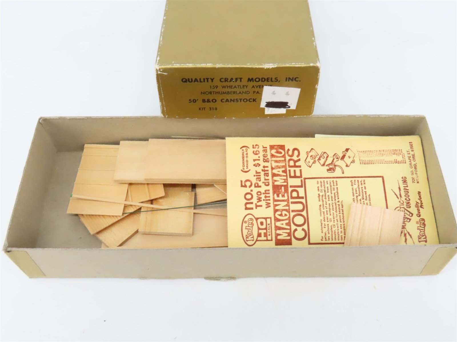 HO Scale Quality Craft Models Kit 318 B&O Baltimore & Ohio 50' Canstock Box Car