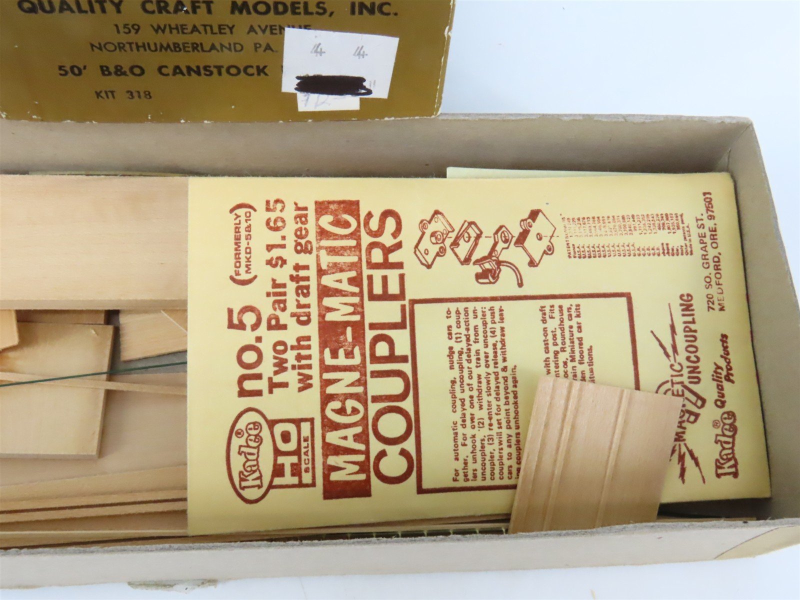 HO Scale Quality Craft Models Kit 318 B&O Baltimore & Ohio 50' Canstock Box Car