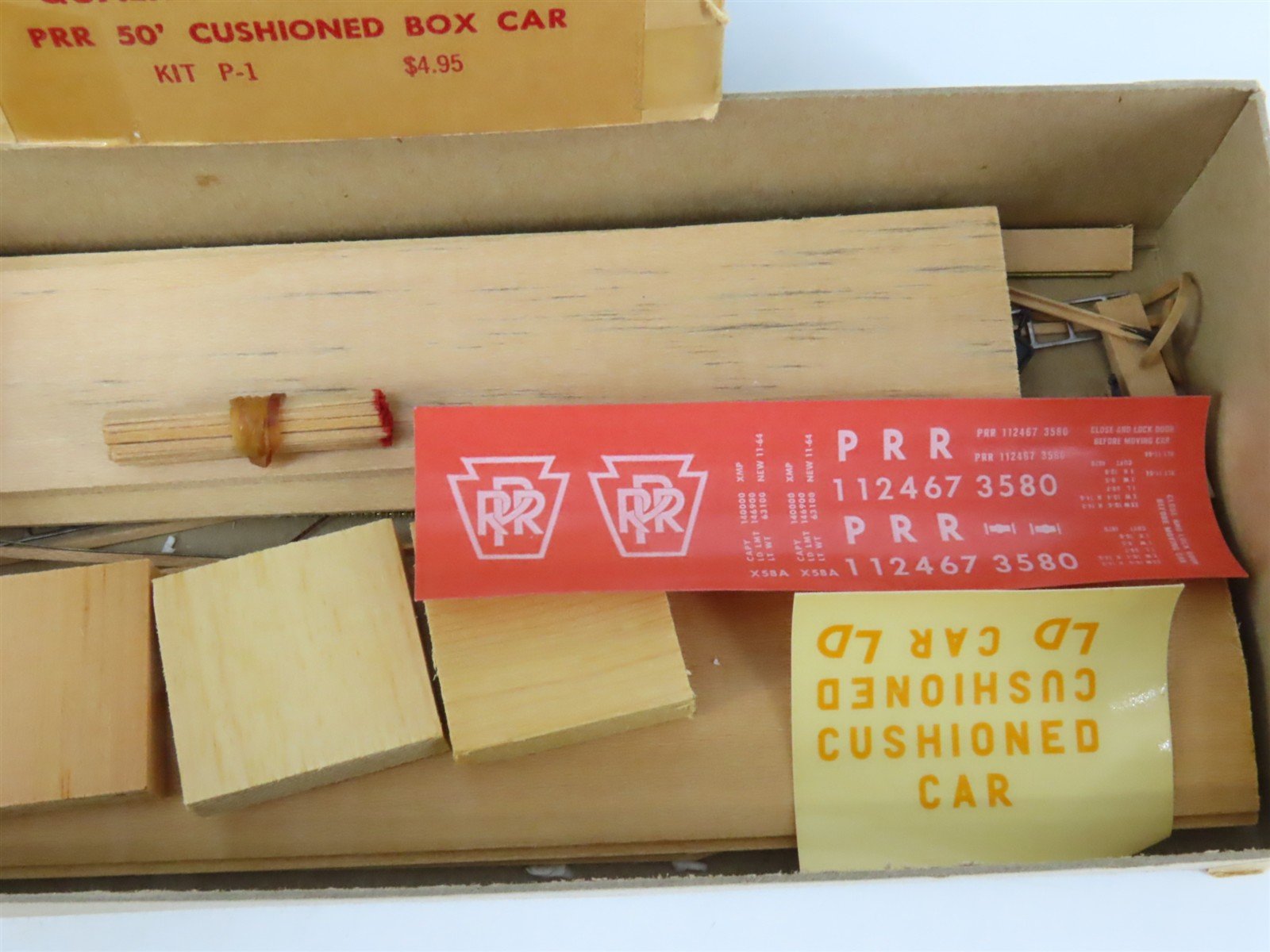 HO Scale Quality Craft Models Kit P-1 PRR Pennsylvania Railroad 50' Box Car