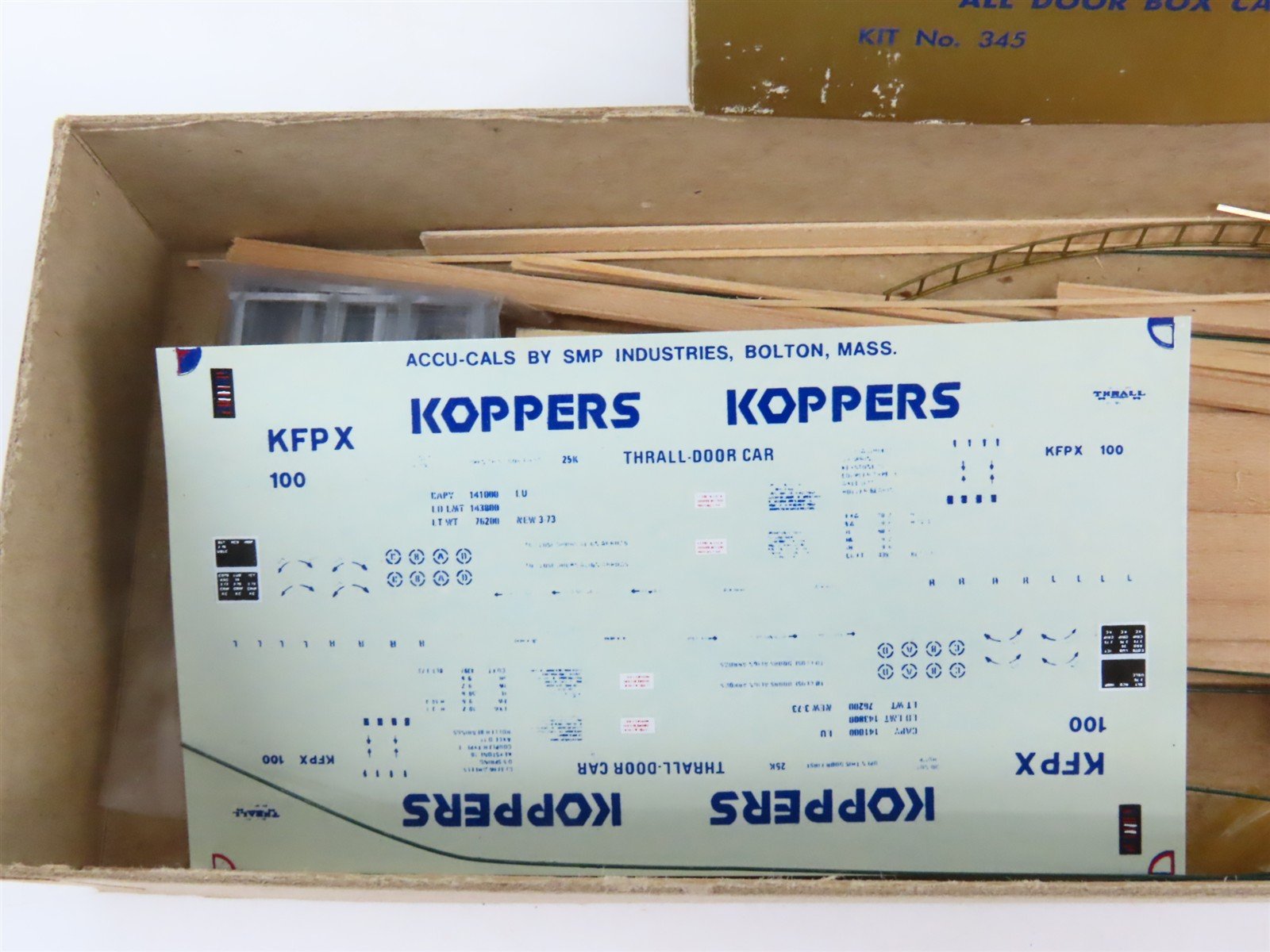 HO Scale Quality Craft Models Kit 345 KFPX Koppers All Door Box Car #100