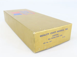 HO Scale Quality Craft Models Kit 345 KFPX Koppers All Door Box Car #100