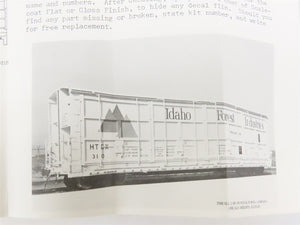 HO Quality Craft Models Kit 327 HTCX Idaho Forest Industries All Door Box Car