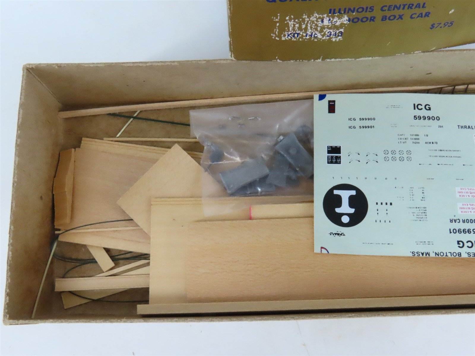 HO Scale Quality Craft Models Kit 343 ICG Illinois Central Gulf All Door Box Car