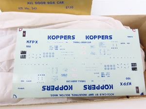 HO Scale Quality Craft Models Kit 345 KFPX Koppers All Door Box Car #100