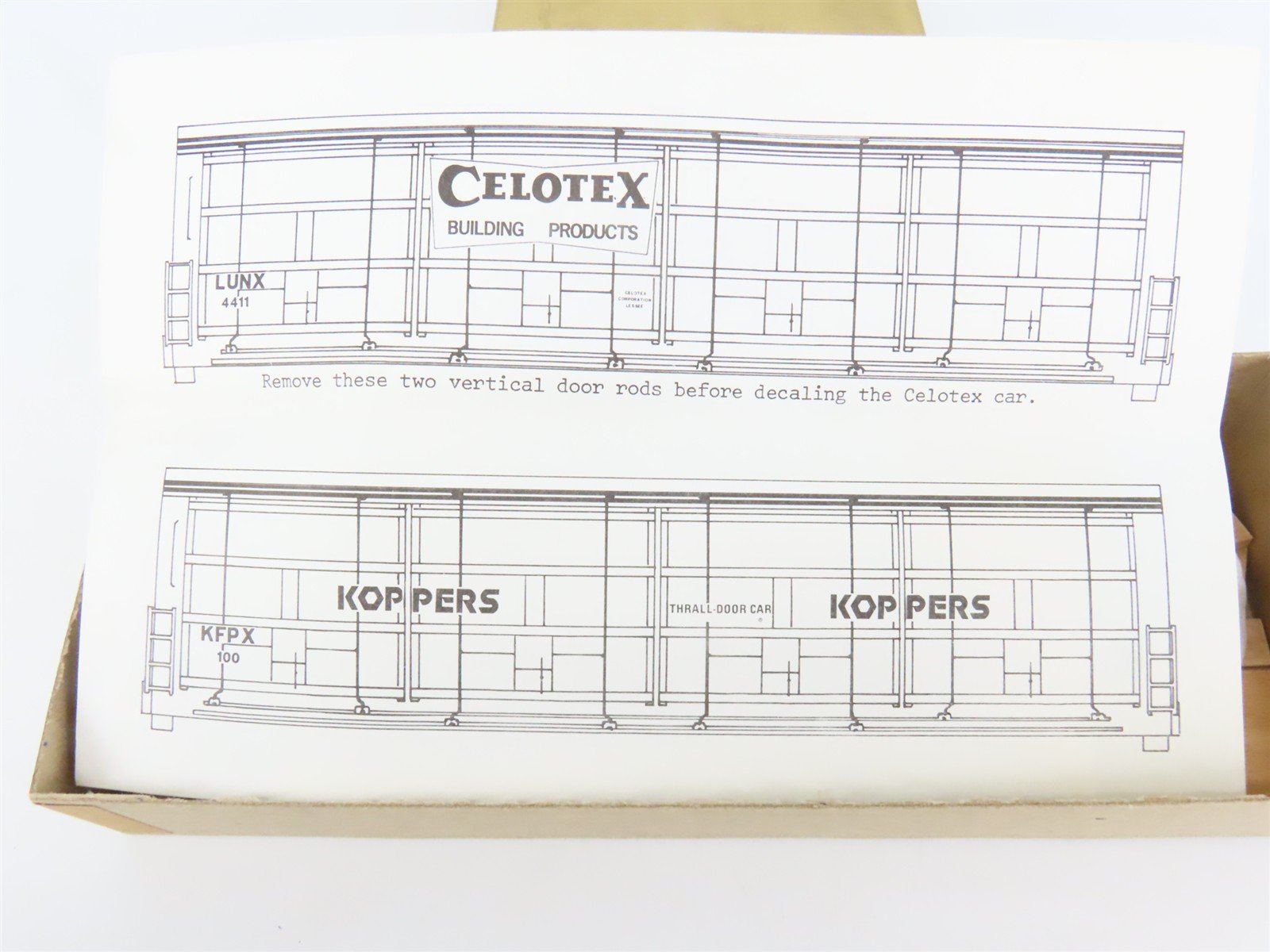 HO Scale Quality Craft Models Kit 345 KFPX Koppers All Door Box Car #100