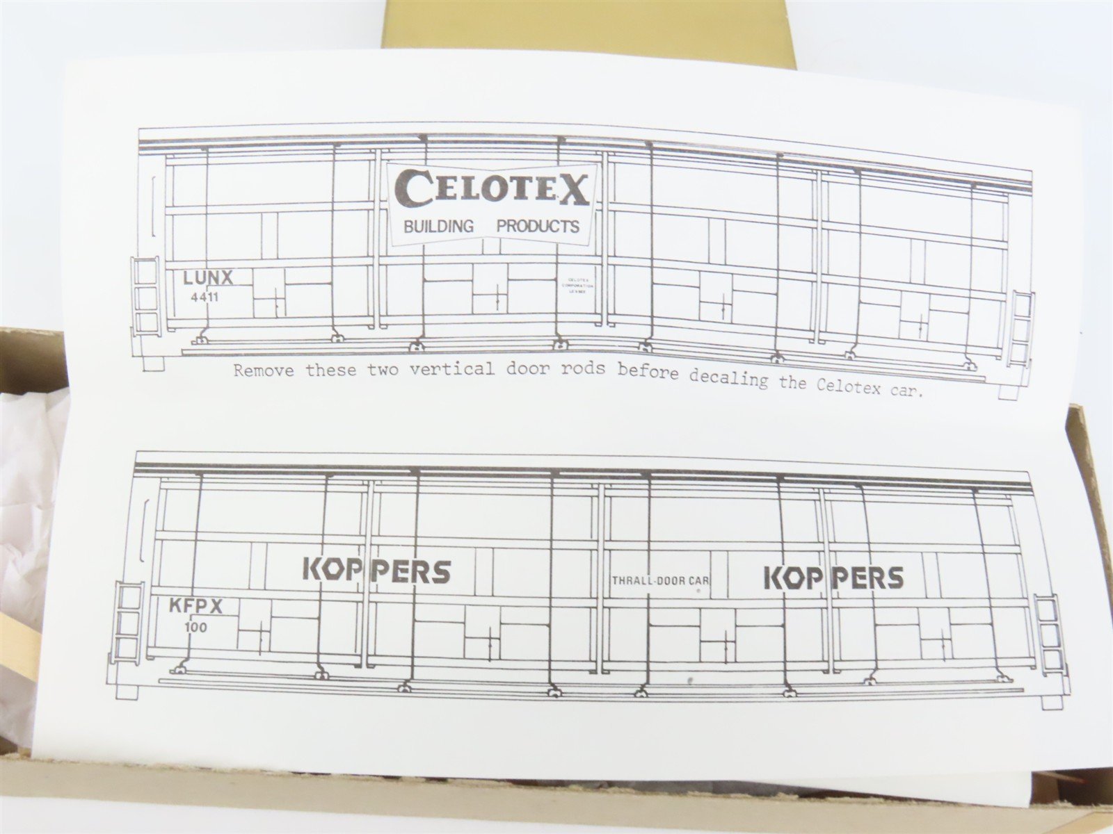 HO Scale Quality Craft Models Kit 344 LUNX Celotex All Door Box Car #4411