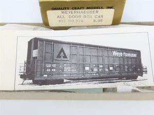HO Scale Quality Craft Models Kit 326 LUNX Weyerhaeuser All Door Box Car