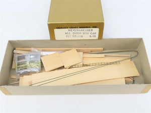 HO Scale Quality Craft Models Kit 326 LUNX Weyerhaeuser All Door Box Car