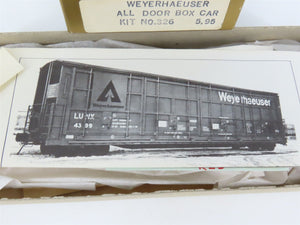 HO Scale Quality Craft Models Kit 326 LUNX Weyerhaeuser All Door Box Car