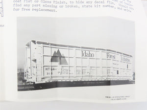 HO Quality Craft Models Kit 327 HTCX Idaho Forest Industries All Door Box Car