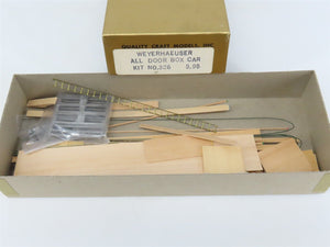 HO Scale Quality Craft Models Kit 326 LUNX Weyerhaeuser All Door Box Car