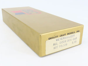 HO Scale Quality Craft Models Kit 326 LUNX Weyerhaeuser All Door Box Car
