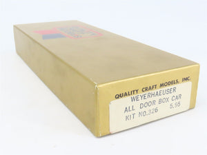 HO Scale Quality Craft Models Kit 326 LUNX Weyerhaeuser All Door Box Car
