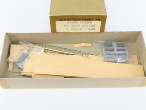 HO Scale Quality Craft Models Kit 326 LUNX Weyerhaeuser All Door Box Car