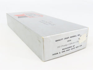 HO Scale Quality Craft Models Kit 1974 Prestige MILW Milwaukee Road 40' Box Car