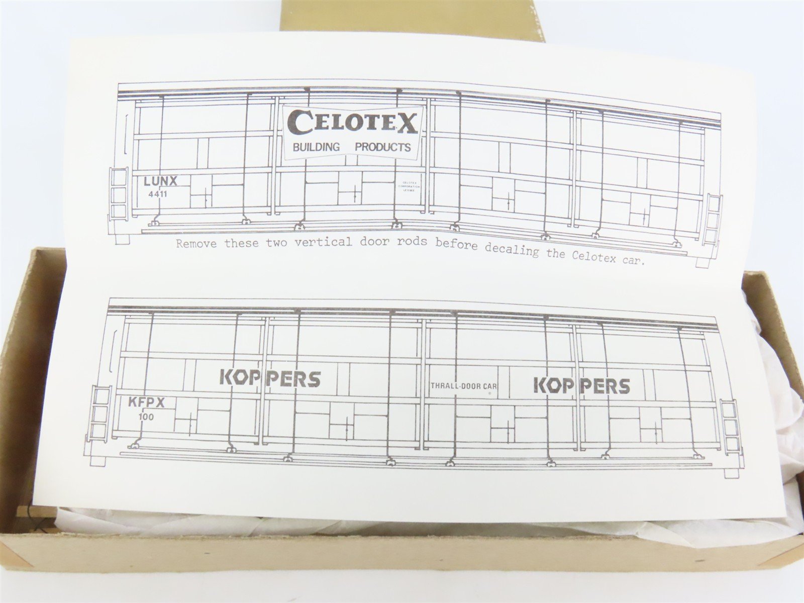 HO Scale Quality Craft Models Kit 345 KFPX Koppers All Door Box Car #100