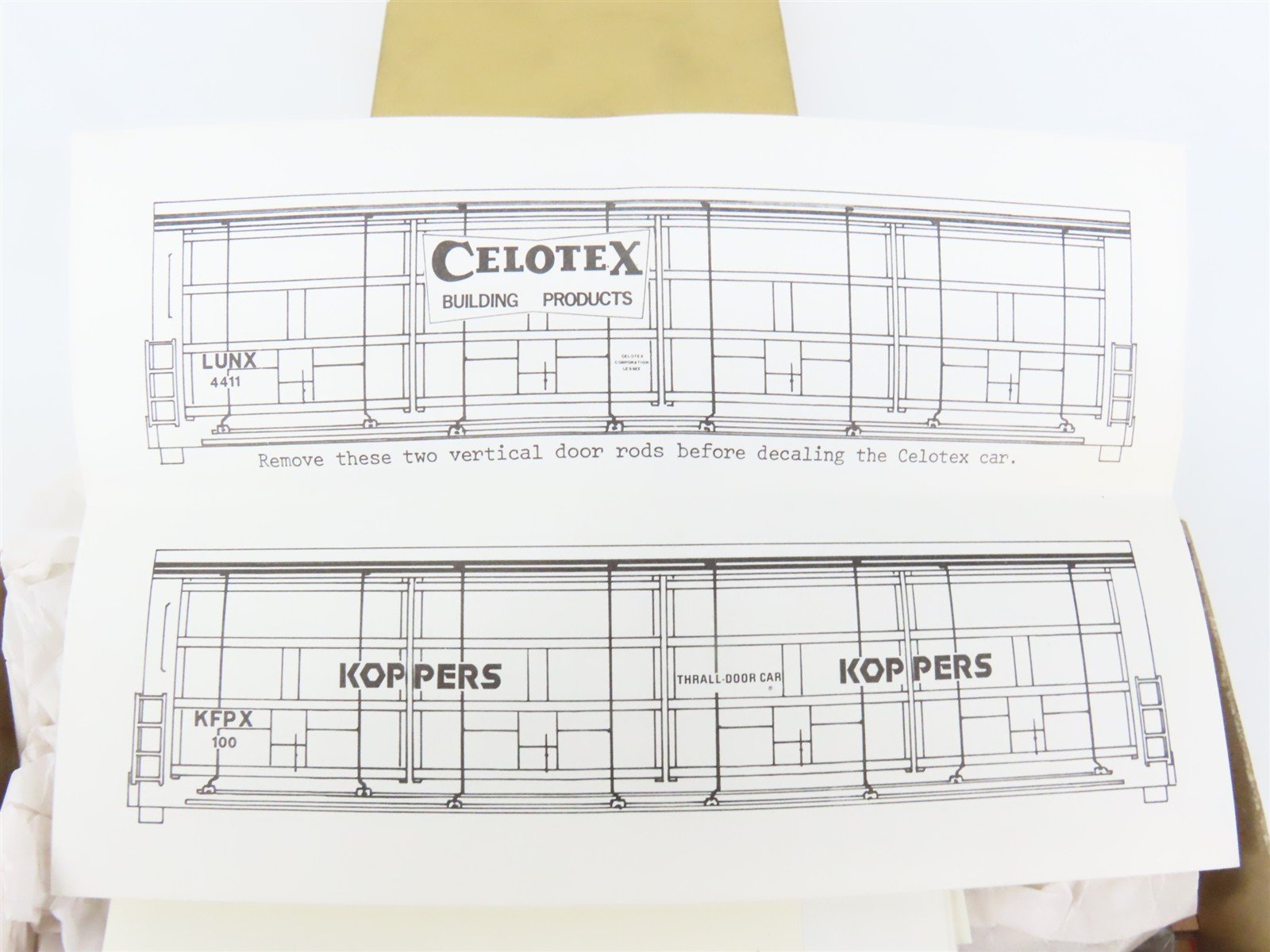 HO Scale Quality Craft Models Kit 345 KFPX Koppers All Door Box Car #100