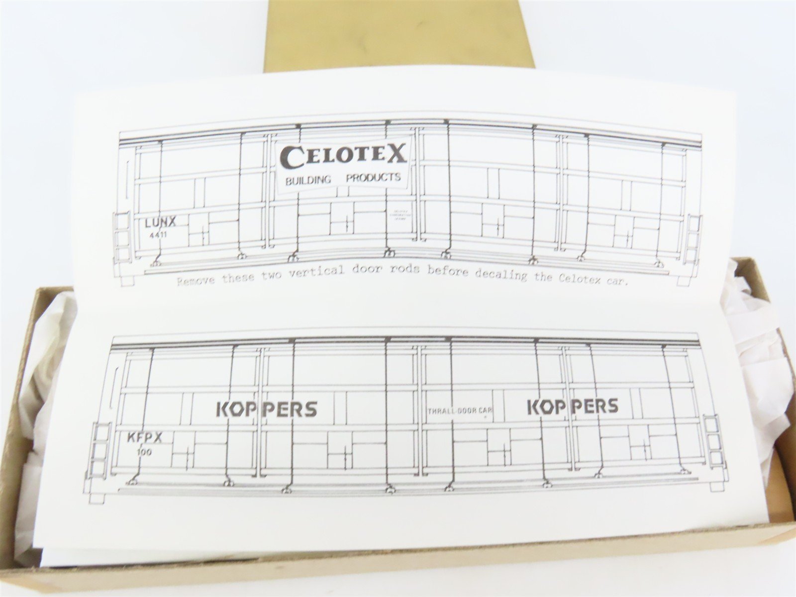 HO Scale Quality Craft Models Kit 345 KFPX Koppers All Door Box Car #100