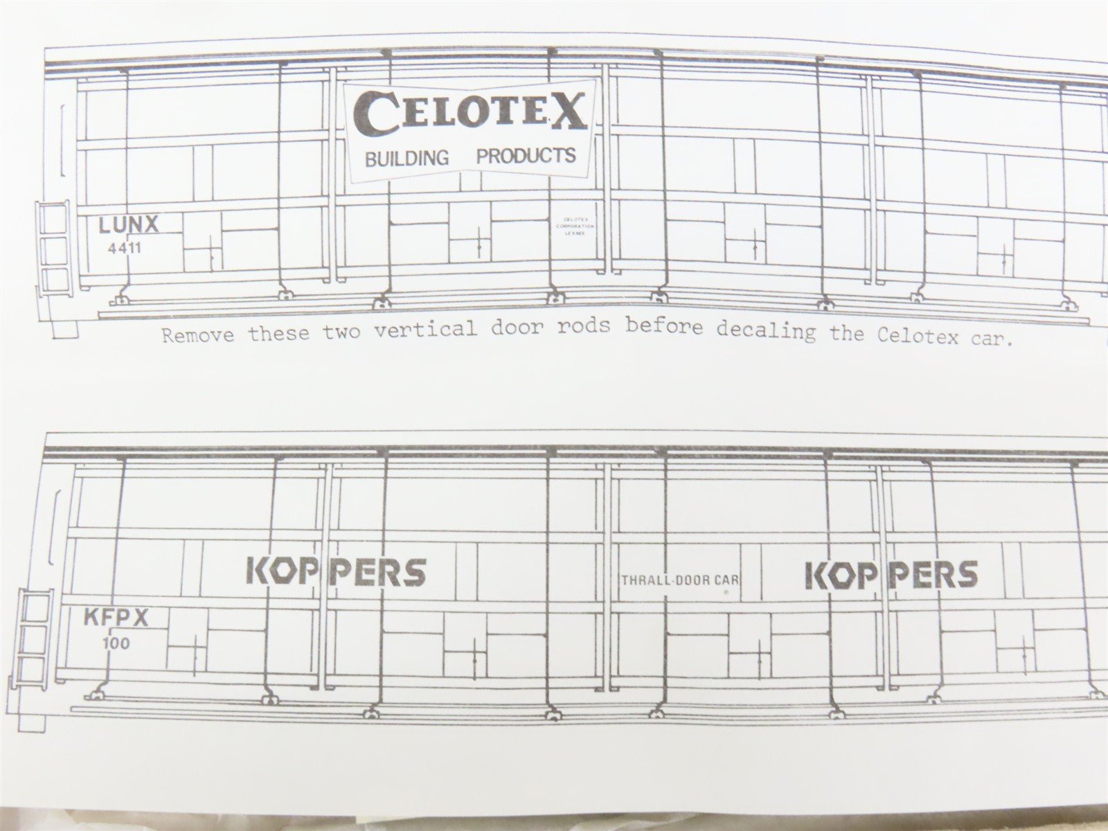 HO Scale Quality Craft Models Kit 344 LUNX Celotex All Door Box Car #4411