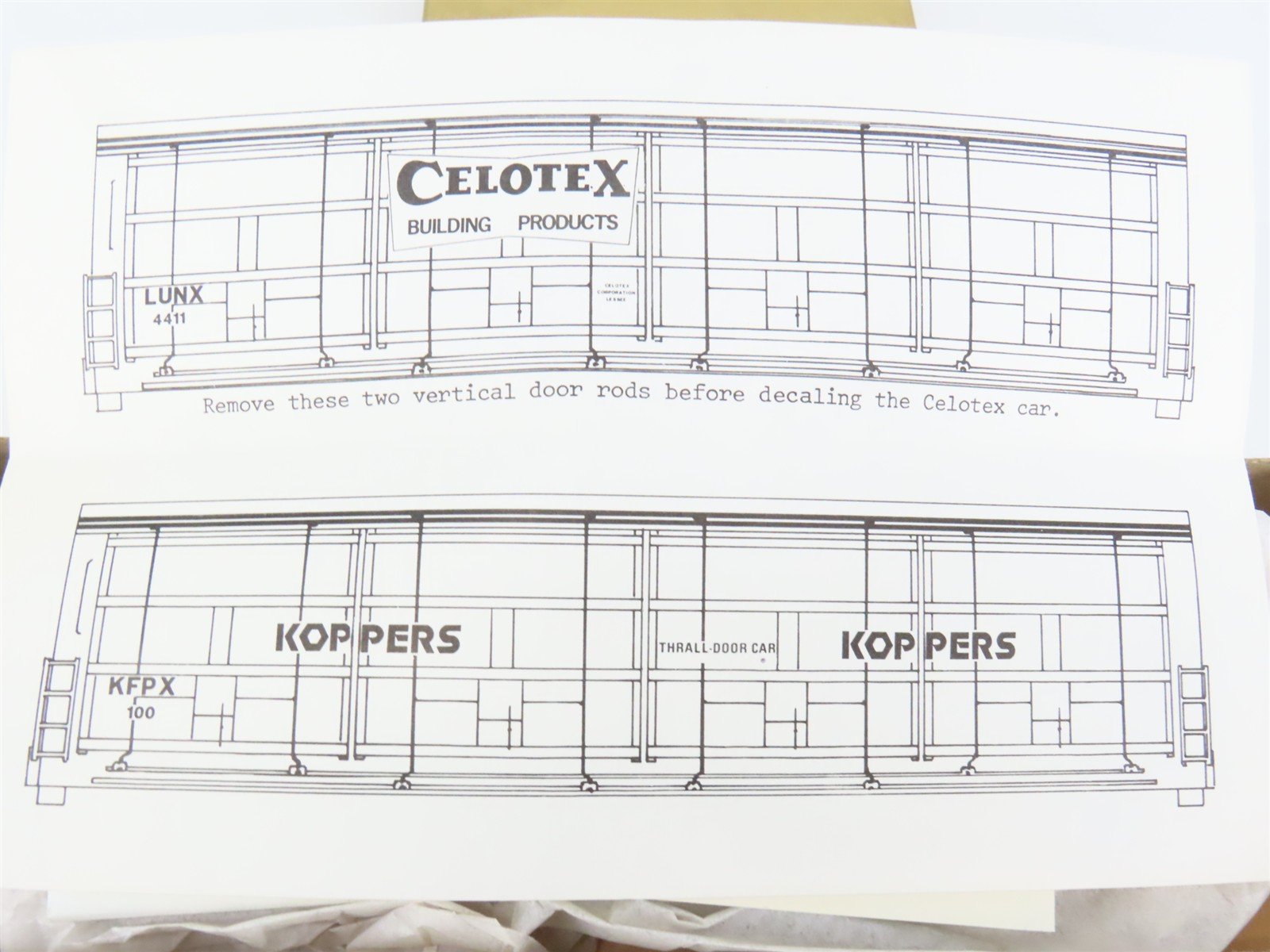 HO Scale Quality Craft Models Kit 344 LUNX Celotex All Door Box Car #4411