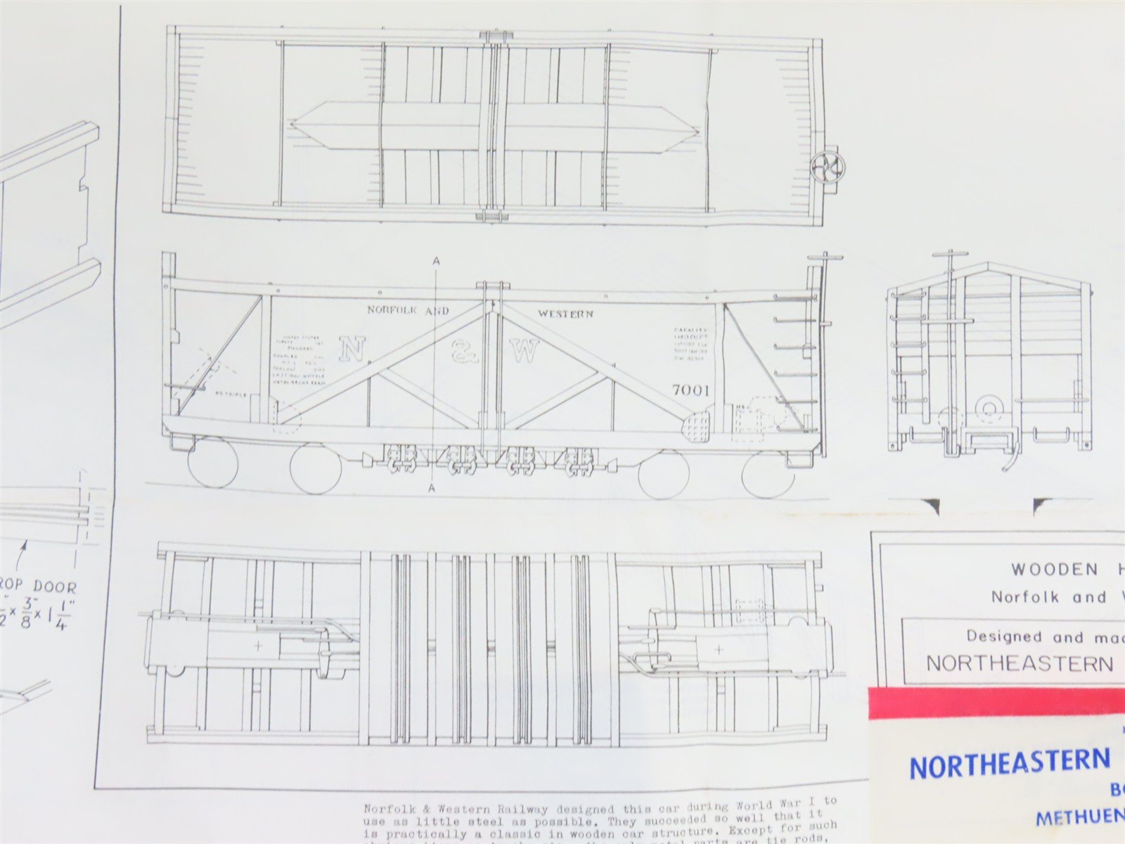 HO Northeastern Scale Models Kit HG-1 MILW Milwaukee Road Gondola