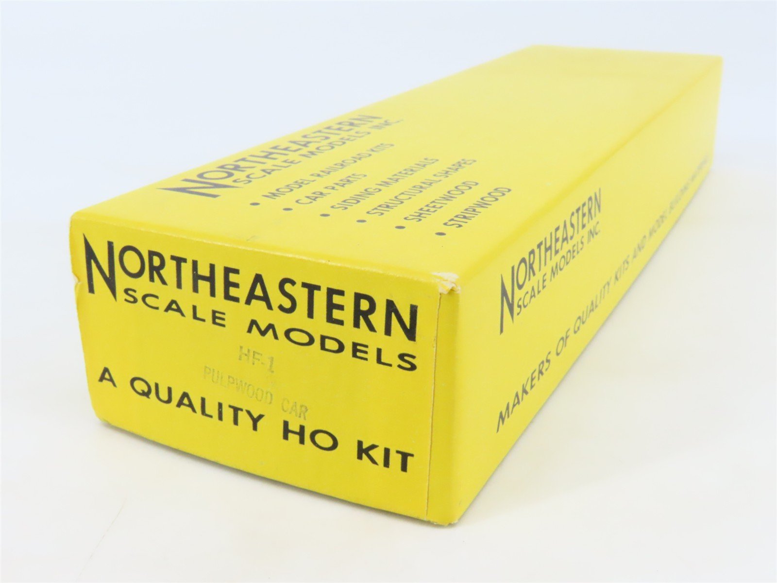 HO Northeastern Scale Models Kit HF-1 BAR/MEC Pulpwood Bulkhead Flat Car