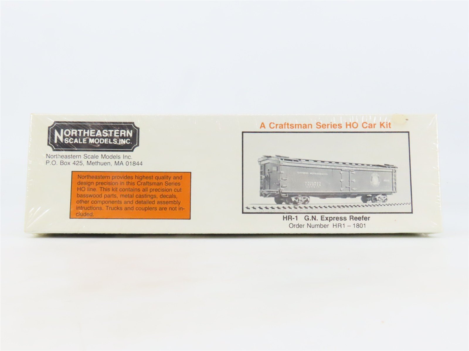 HO Northeastern Scale Models Kit HR-1 GN Great Northern Express Reefer - Sealed