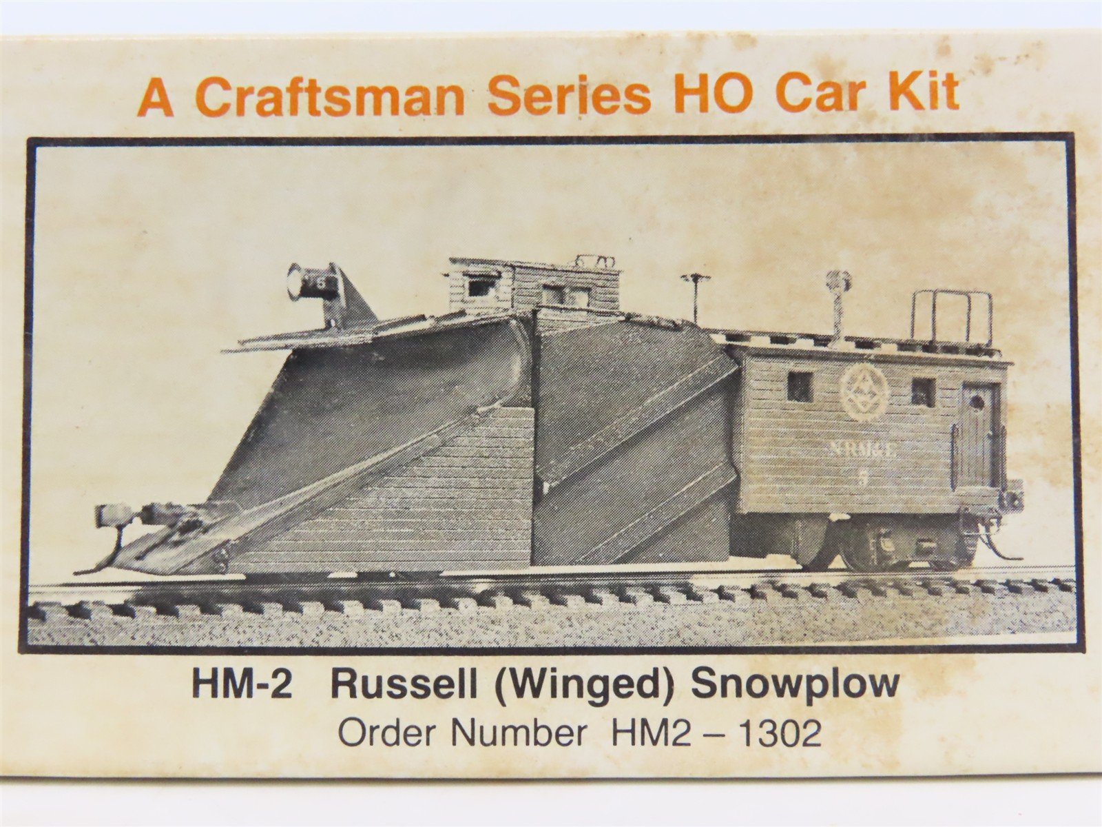 HO Northeastern Scale Models Kit HM-2 BM Boston & Maine Russell Winged Snowplow