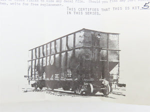 HO Scale Ambroid Kit H-25 B&O Baltimore & Ohio Railroad 3-Bay Hopper