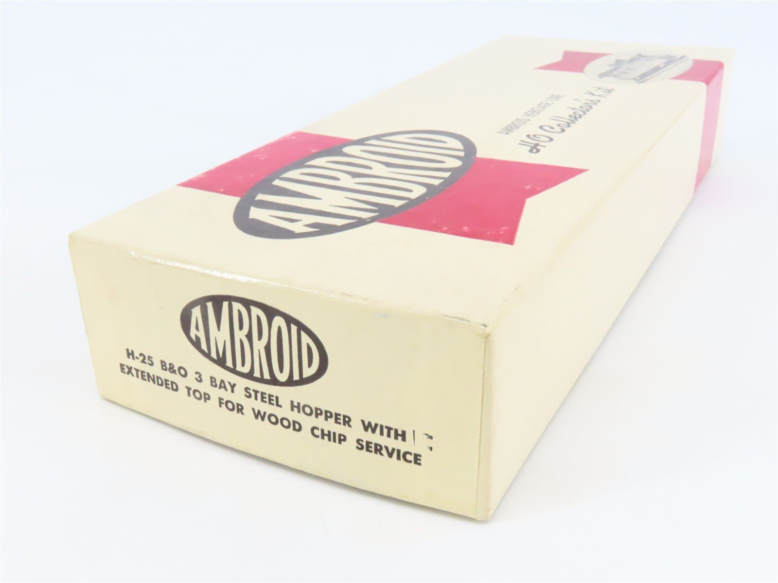 HO Scale Ambroid Kit H-25 B&O Baltimore & Ohio Railroad 3-Bay Hopper