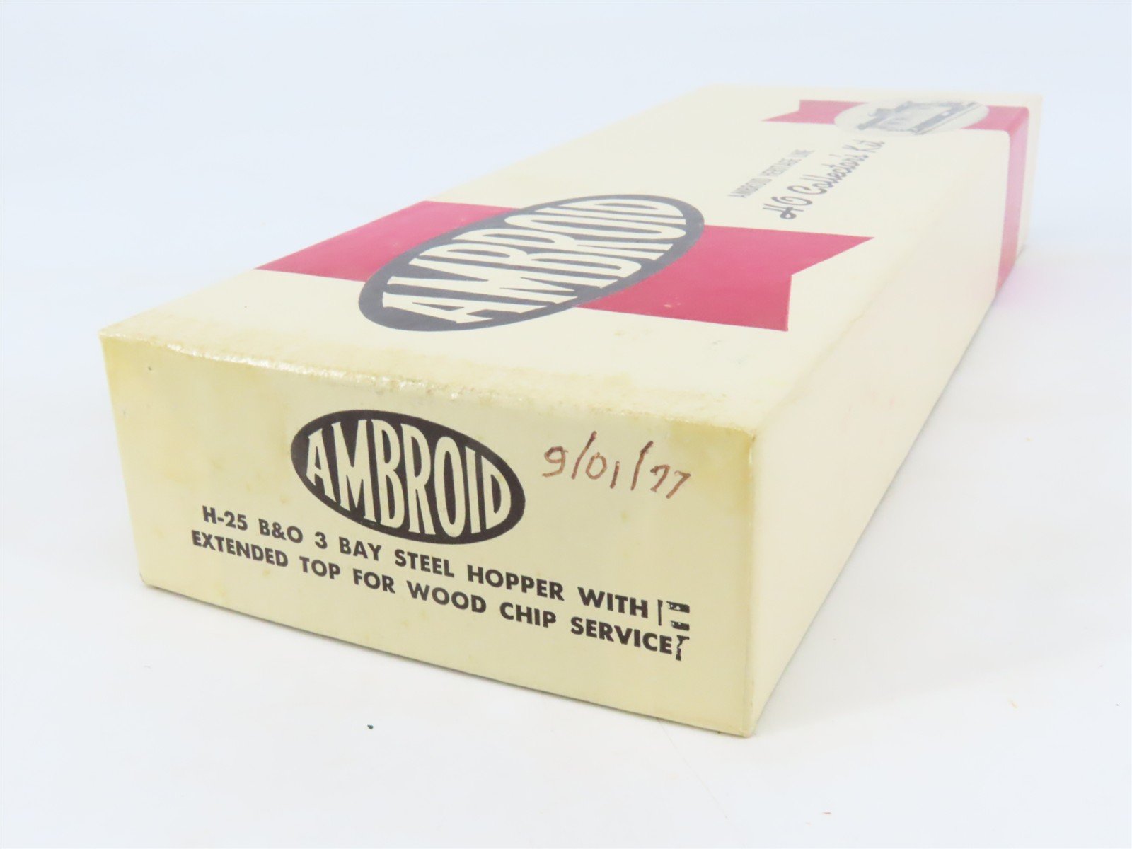 HO Scale Ambroid Kit H-25 B&O Baltimore & Ohio Railroad 3-Bay Hopper