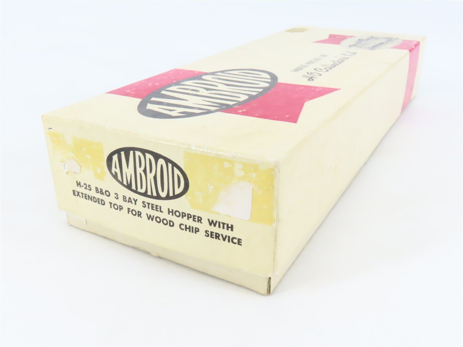 HO Scale Ambroid Kit H-25 B&O Baltimore & Ohio Railroad 3-Bay Hopper