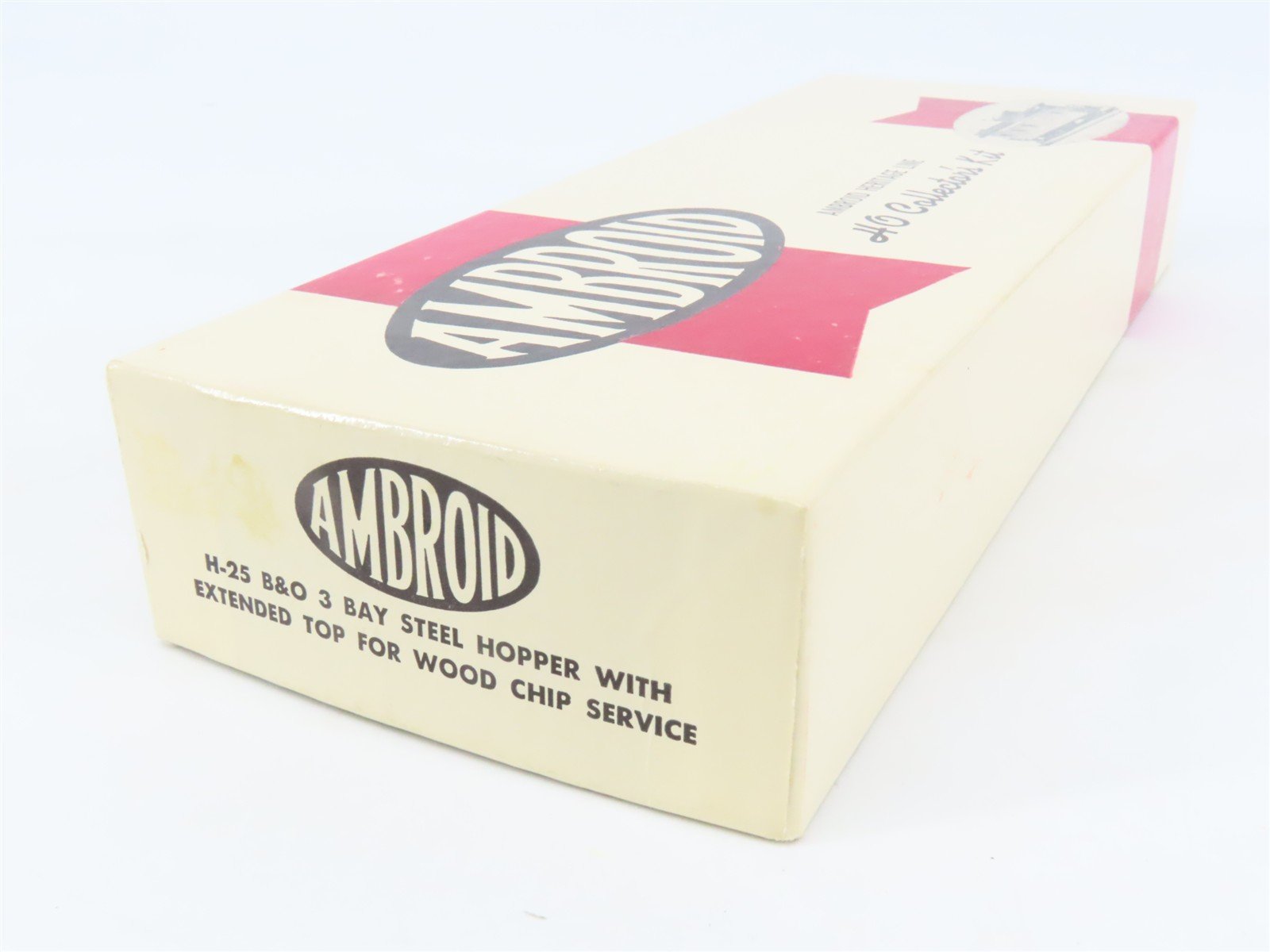 HO Scale Ambroid Kit H-25 B&O Baltimore & Ohio Railroad 3-Bay Hopper