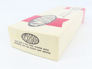 HO Scale Ambroid Kit H-25 B&O Baltimore & Ohio Railroad 3-Bay Hopper