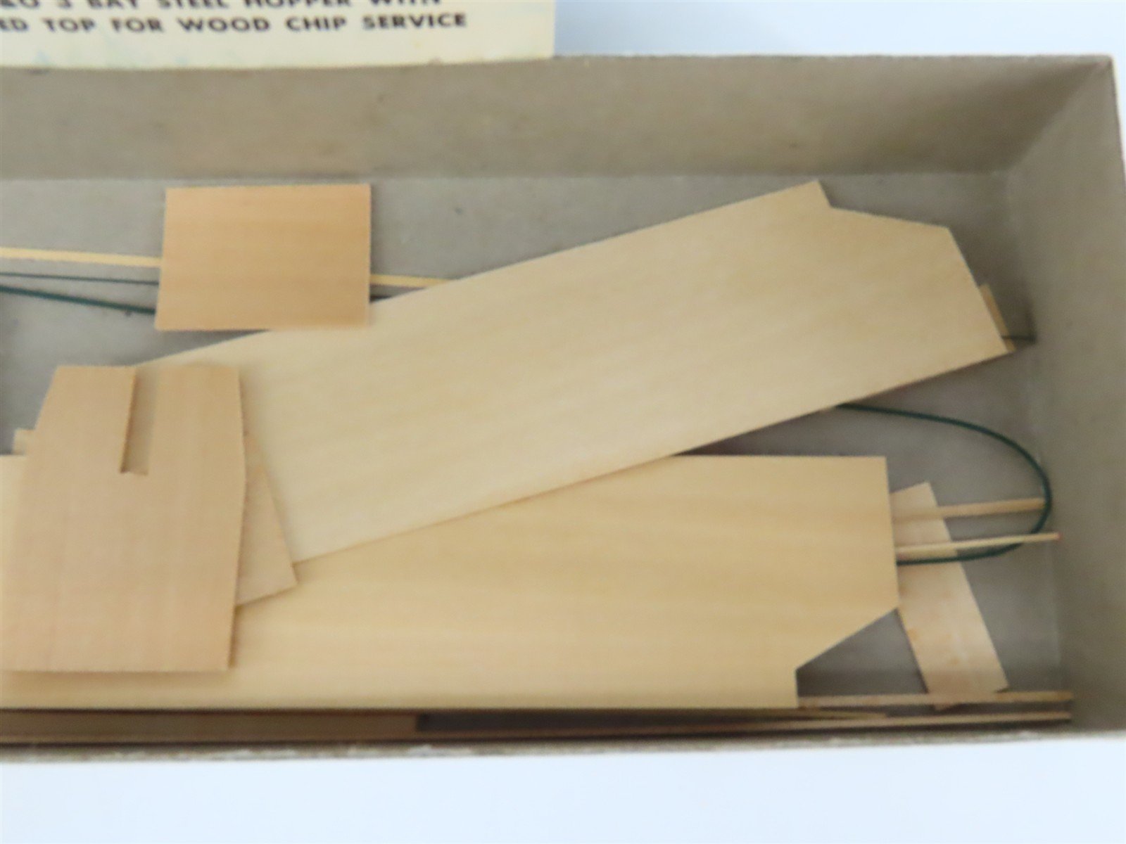 HO Scale Ambroid Kit H-25 B&O Baltimore & Ohio Railroad 3-Bay Hopper