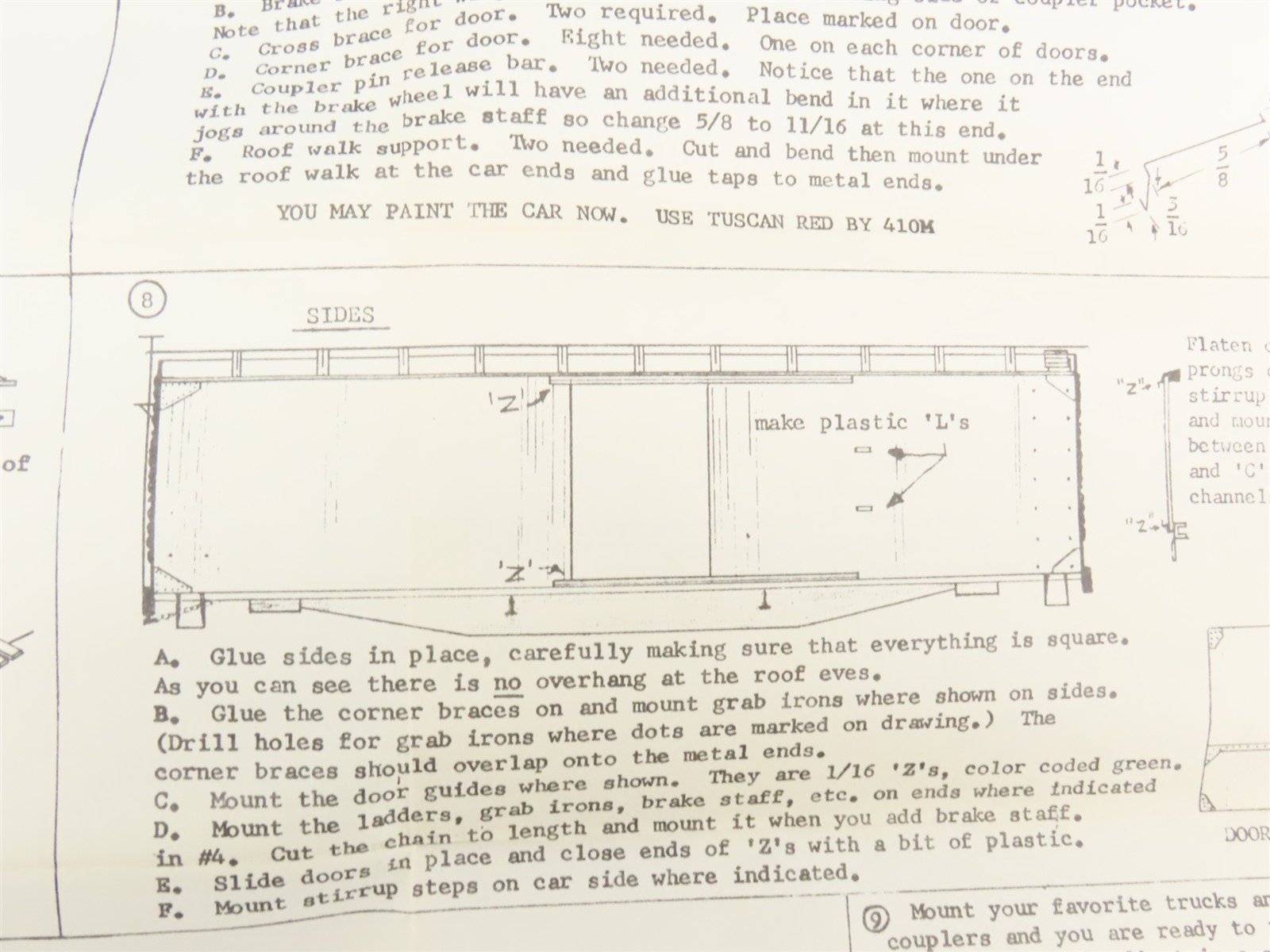 HO Scale Con-Cor Kit HO-109 ATSF Santa Fe Railroad 40 Ton USRA Box Car #37254