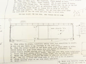 HO Scale Con-Cor Kit HO-109 ATSF Santa Fe Railroad 40 Ton USRA Box Car #37254